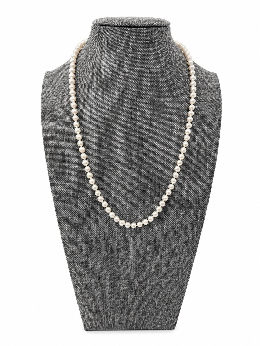 5MM Akoya Pearl Necklace With Sterling Silver Clasp New